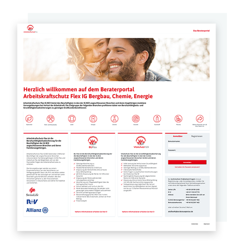 Portalsoftware Arbeitskraftschutz Flex